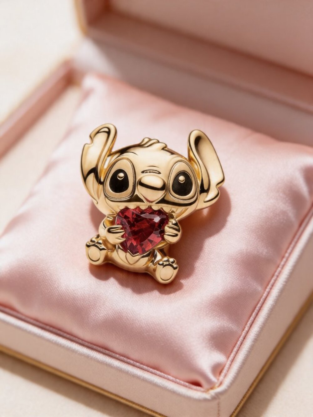 Disney Stitch Heart Charm
